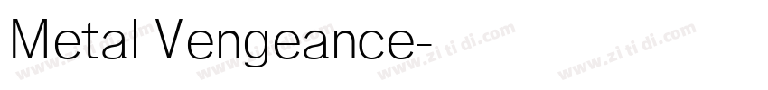 Metal Vengeance字体转换